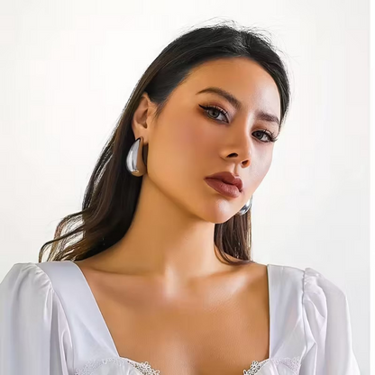 Perlavia Goccia – Goudkleurige Waterdruppel Oorbellen voor Dames