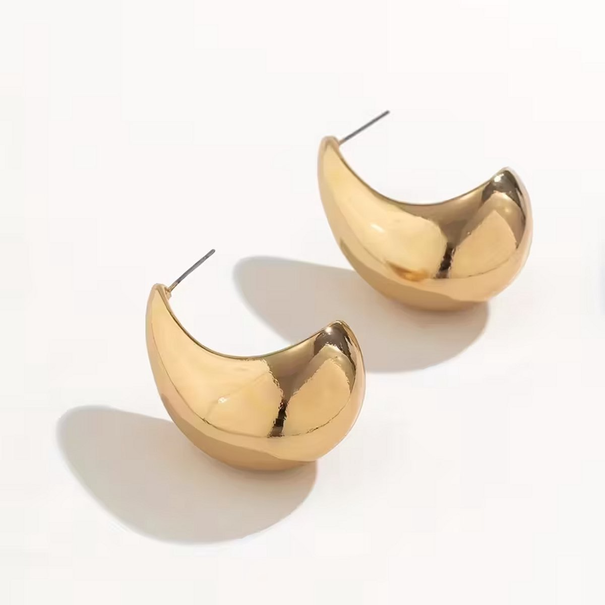 Perlavia Goccia – Goudkleurige Waterdruppel Oorbellen voor Dames