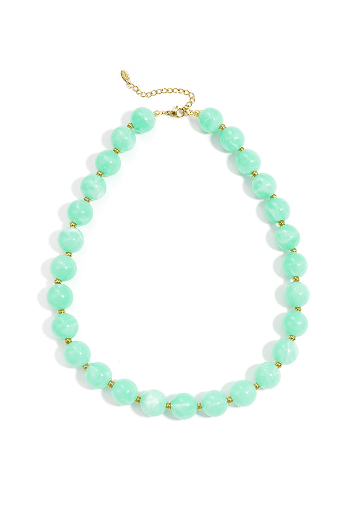 Acrylic Bead Necklaces Beads Casual Daily Simple Series Women Jewelry-13.5mm