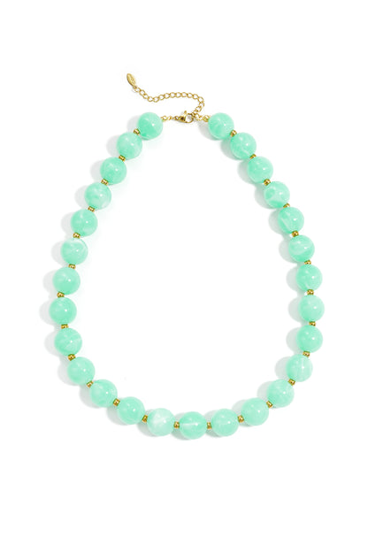 Acrylic Bead Necklaces Beads Casual Daily Simple Series Women Jewelry-13.5mm